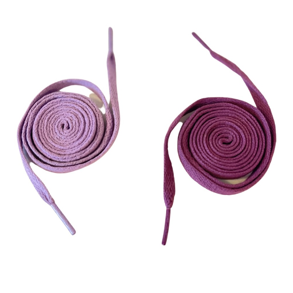 LAVENDER / GRAPE Set Shoelaces 45” for 6-7 eyelets superstar style